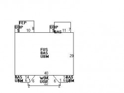 43 Faxon St, Newton, MA 02458 floor plan