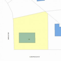 55 Auburndale Ave, Newton, MA 02465 plot plan