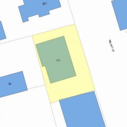 241 Walnut St, Newton, MA 02460 plot plan