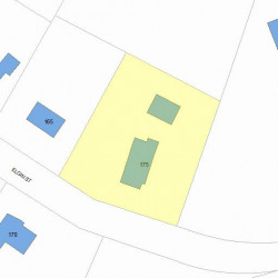175 Elgin St, Newton, MA 02459 plot plan