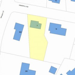 9 Kirkstall Rd, Newton, MA 02460 plot plan