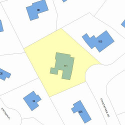 111 Countryside Rd, Newton, MA 02459 plot plan