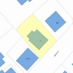 11 Middle St, Newton, MA 02458 plot plan