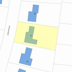 28 Lafayette Rd, Newton, MA 02462 plot plan