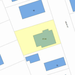 67 Dalby St, Newton, MA 02458 plot plan