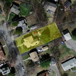 84 Adella Ave, Newton, MA 02465 aerial view