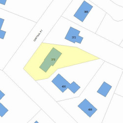 378 Central St, Newton, MA 02466 plot plan