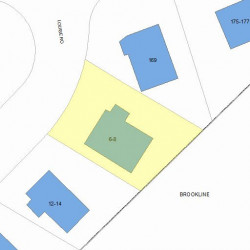 6 Louise Rd, Boston, MA 02467 plot plan