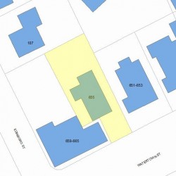 655 Watertown St, Newton, MA 02460 plot plan