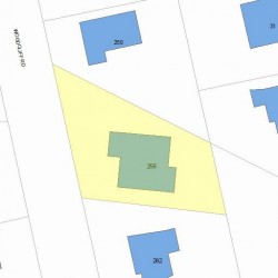 256 Woodcliff Rd, Newton, MA 02461 plot plan