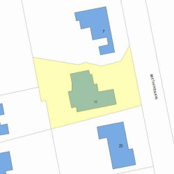 11 Beethoven Ave, Newton, MA 02468 plot plan