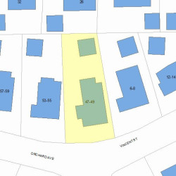 47 Orchard Ave, Newton, MA 02465 plot plan