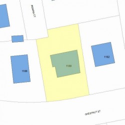 1188 Chestnut St, Newton, MA 02465 plot plan