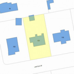 125 Lincoln St, Newton, MA 02461 plot plan