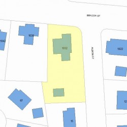 1032 Beacon St, Newton, MA 02459 plot plan