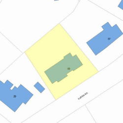 69 Karen Rd, Newton, MA 02468 plot plan