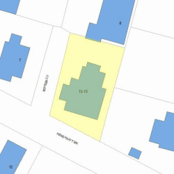 13 Henshaw Ter, Newton, MA 02465 plot plan