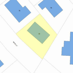 80 Wade St, Newton, MA 02461 plot plan