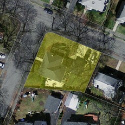 4 Crown St, Newton, MA 02466 aerial view