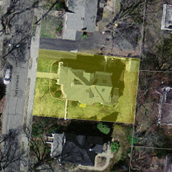 18 Tarleton Rd, Newton, MA 02459 aerial view