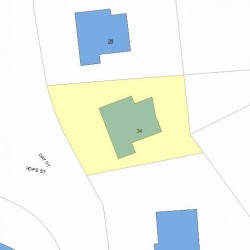 34 Day St, Newton, MA 02466 plot plan