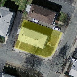 35 Falmouth Rd, Newton, MA 02465 aerial view