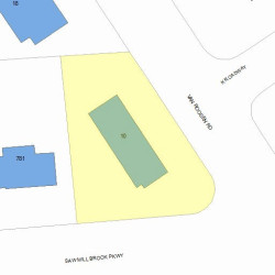 10 Van Roosen Rd, Newton, MA 02459 plot plan