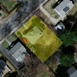 14 Brewster Rd, Newton, MA 02461 aerial view