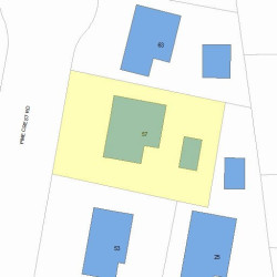 57 Pine Crest Rd, Newton, MA 02459 plot plan