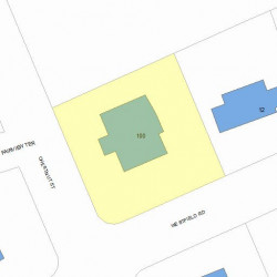 100 Chestnut St, Newton, MA 02465 plot plan