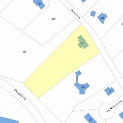 167 Dudley Rd, Newton, MA 02459 plot plan