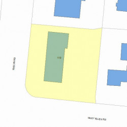 119 Evelyn Rd, Newton, MA 02468 plot plan