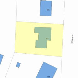 301 Cypress St, Newton, MA 02459 plot plan