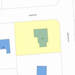 513 Chestnut St, Newton, MA 02468 plot plan