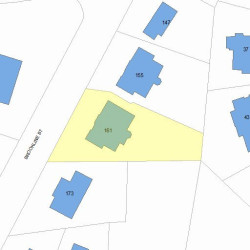 161 Brookline St, Newton, MA 02467 plot plan