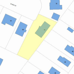 71 James St, Newton, MA 02465 plot plan