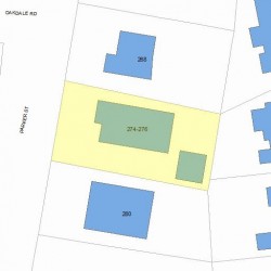 276 Parker St, Newton, MA 02459 plot plan
