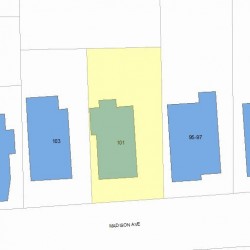 101 Madison Ave, Newton, MA 02460 plot plan