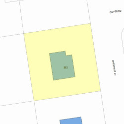 863 Chestnut St, Newton, MA 02468 plot plan