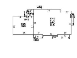 18 Evergreen Cir, Newton, MA 02465 floor plan