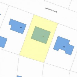 53 Maplewood Ave, Newton, MA 02459 plot plan