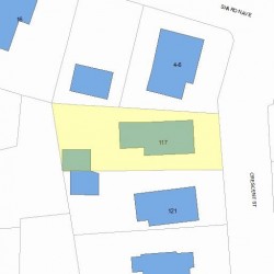 117 Crescent St, Newton, MA 02466 plot plan