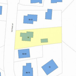 58 Cottage St, Newton, MA 02464 plot plan