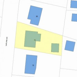 79 Garland Rd, Newton, MA 02459 plot plan