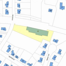 40 Glen Ave, Newton, MA 02459 plot plan