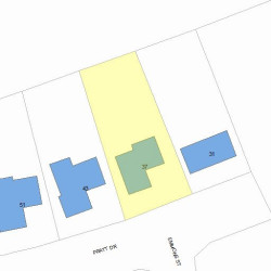 37 Pratt Dr, Newton, MA 02465 plot plan