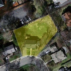 18 Westfield Rd, Newton, MA 02465 aerial view