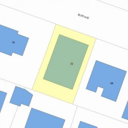 68 Eliot Ave, Newton, MA 02465 plot plan