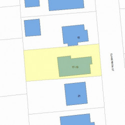 17 Clarendon St, Newton, MA 02460 plot plan