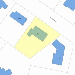 819 Dedham St, Newton, MA 02459 plot plan